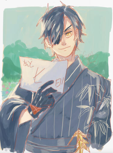 TKRB, drawing for the my Saniwa anniversary